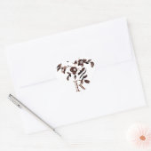  rustisch Roos Hart Sticker (Envelop)