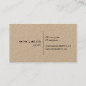 Rustisch roos logo visitekaartje (Achterkant)