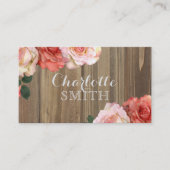 Rustisch Roos Visitekaartje (Voorkant)