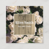 Rustisch Roos — Visitekaartje voor Floral Design (Voorkant)
