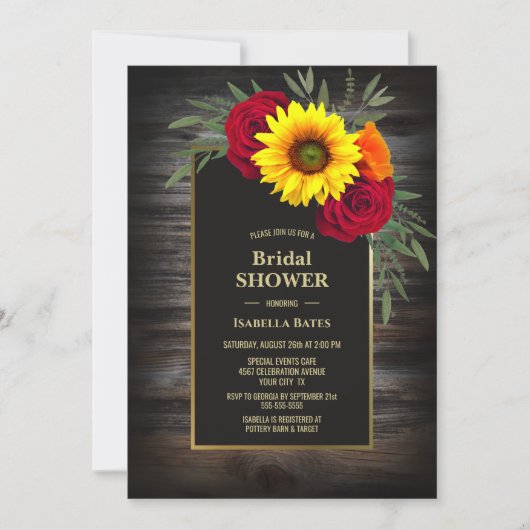 Rustisch Roos Vrijgezellenfeest van onbewerkt hout Kaart (Voorkant)