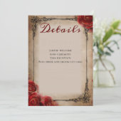 Rustisch Roos Wedding Programme Programmakaart (Staand voorkant)