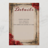 Rustisch Roos Wedding Programme Programmakaart (Voorkant)