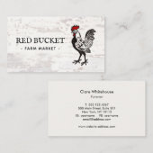 Rustisch Rooster Boerderij Visitekaartje (Voorkant / Achterkant)