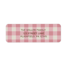 Rustisch Roze Buffalo-speldenlabel Etiket