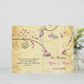 Rustisch, roze floreel gevouwen, herfst Wedding pr (Staand voorkant)