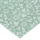 Rustisch Sage Green Floral Pattern Tafelkleed (Gekanteld)