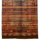  Rustisch schoengordijn voor hout Douchegordijn (Voorkant)