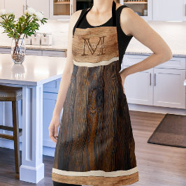 Rustisch Schort met houtentoon