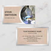 Rustisch schotelstaal visitekaartje (Voorkant / Achterkant)