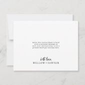 Rustisch script 3 Fotosjabloon Bedankt kaart (Achterkant)