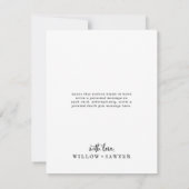 Rustisch script 3 Photo Collage Wedding Bedankkaart (Achterkant)