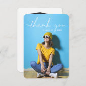 Rustisch Script-Afstuderen - Hartelijk dank Kaart (Voorkant / Achterkant)