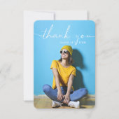 Rustisch Script-Afstuderen - Hartelijk dank Kaart (Voorkant)