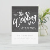 Rustisch script-alkboard kaart (Staand voorkant)