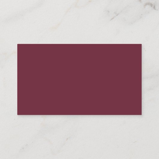 Rustisch script, Bourgogne kleur, Display Shower Informatiekaartje (Achterkant)