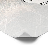 Rustisch script foto op één dag weg repetitief din poster (Hoek)