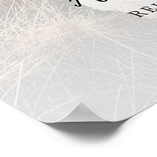 Rustisch script foto op één dag weg repetitief din poster (Hoek)