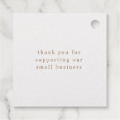 Rustisch script Happy Hen Egg Stamp Bedankjes Labels (Achterkant)