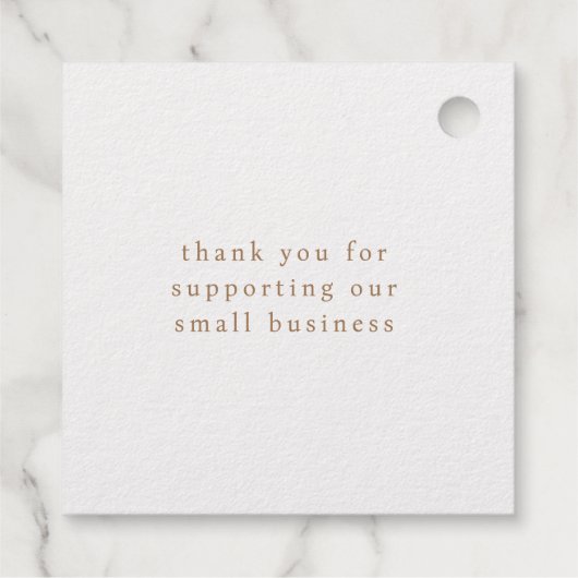 Rustisch script Happy Hen Egg Stamp Bedankjes Labels (Achterkant)