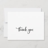 Rustisch script - Hartelijk dank Bedankkaart (Voorkant)