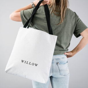 Rustisch Script Monogrammed Bridesmaid Canvas tas