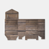 Rustisch Script Oak Barn Country Weddenschap Bedan Bedankdoosjes (Uitgevouwen)