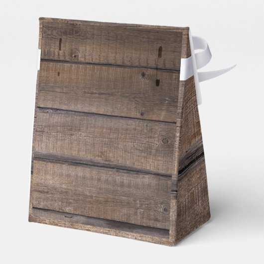 Rustisch Script Oak Barn Country Weddenschap Bedan Bedankdoosjes (Achterkant)