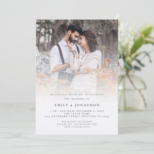 Rustisch script QR Code Bodemverbinding Kaart (Staand voorkant)