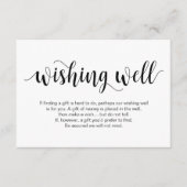 Rustisch script, zwart, weddenschap goed informatiekaartje (Voorkant)