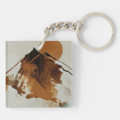 Rustisch Sierkussen voor gebergte Sleutelhanger (Achterkant)