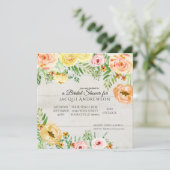 Rustisch Sinaasappel Vrijgezellenfeest van hout Kaart (Staand voorkant)