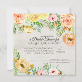 Rustisch Sinaasappel Vrijgezellenfeest van hout Kaart (Voorkant)