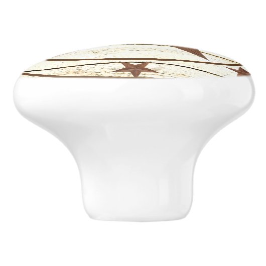 Rustisch sterwiel keramische knop (Zijkant)