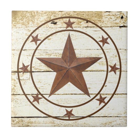 Rustisch sterwiel tegeltje (Voorkant)