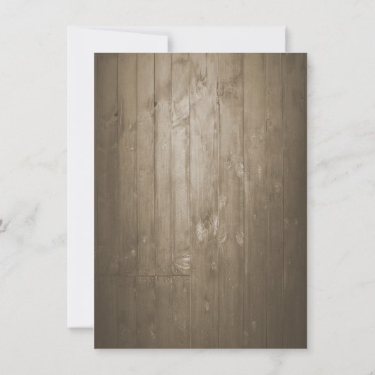 Rustisch strand save the date (Achterkant)