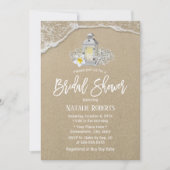 Rustisch strand strand Lantern Vrijgezellenfeest Kaart (Voorkant)