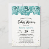 Rustisch Succulent Floral Baby shower Kaart (Voorkant)