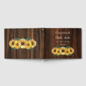 Rustisch Sunflower Wedding Guest Book Gastenboek (Volledig)
