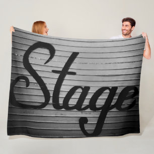 Rustisch teken "Stage" Fleece Deken
