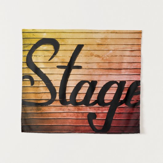 Rustisch teken "Stage" Wandkleed (Voorkant (horizontaal))