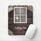 Rustisch venster en licht Robuust land - aangepast Muismat (Met muis)