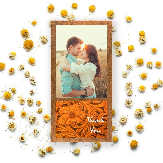 Rustisch ventilator land Western Dank je Bedankkaart