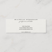 Rustisch verst hout mini visitekaartje (Achterkant)