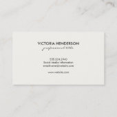 Rustisch verst hout visitekaartje (Achterkant)