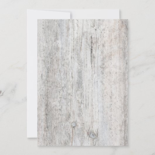 Rustisch, verwekt grijs hout dat we hebben opgegra kaart (Achterkant)