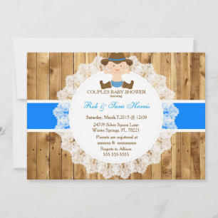 Rustisch Vintage Camo Baby shower Kaart