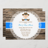 Rustisch Vintage Camo Baby shower Kaart (Voorkant / Achterkant)