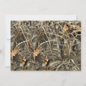 Rustisch Vintage Camo Baby shower Kaart (Achterkant)