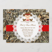 Rustisch Vintage Camo Baby shower Kaart (Voorkant / Achterkant)